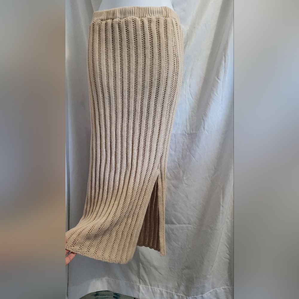 Tan Knit Two-Piece Set - Picture 3 of 3